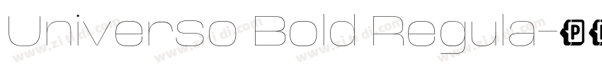 Universo Bold Regula字体转换